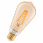 Osram SMART+ MATTER Filament Dimmable Classic Edison 53 824 Smart-Lampe, goldfarben, E27, 6 W, Warmweiß, Wi-Fi