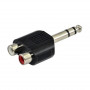 SSQ HA7 Adapter, 2 x RCA-Buchse auf 6,3-mm-Stereo-Klinke