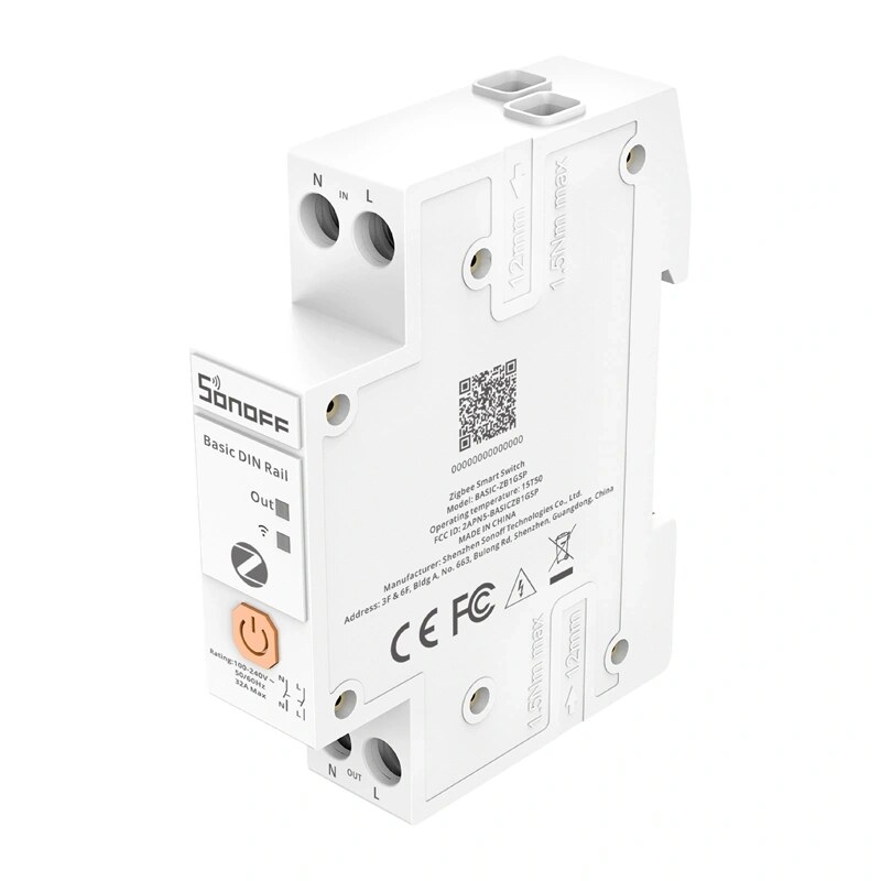 SONOFF BASIC-ZB1GSP smarter Zigbee-Schalter, Hutschiene, 32 A