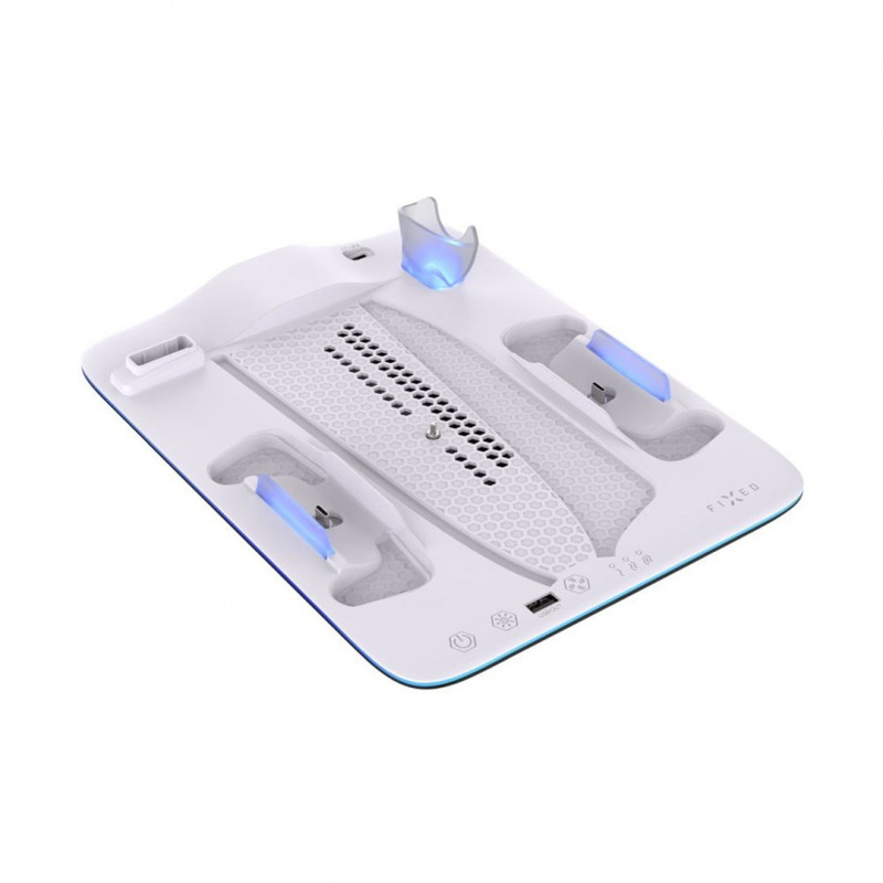 Fixed FIXPS5PS-MCS-BW Dockingstation für PlayStation 5, schwarz-weiß
