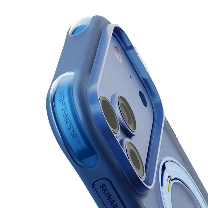 Skinarma Atlas Hülle mit MagSafe und drehbarem Aufsteller für iPhone 18 Pro Max / 17 Pro Max, blau