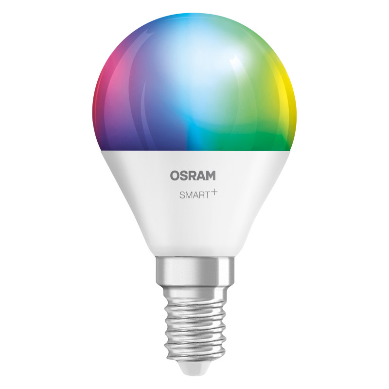 Osram SMART+ MATTER Multicolor Classic P40 Smart-Lampe, E14, 4,9 W, RGBW, WLAN