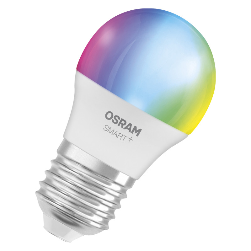 Osram SMART+ MATTER Multicolor Classic P40 Smart-Lampe (1 Stk.), E27, 4,9 W, RGBW, WLAN
