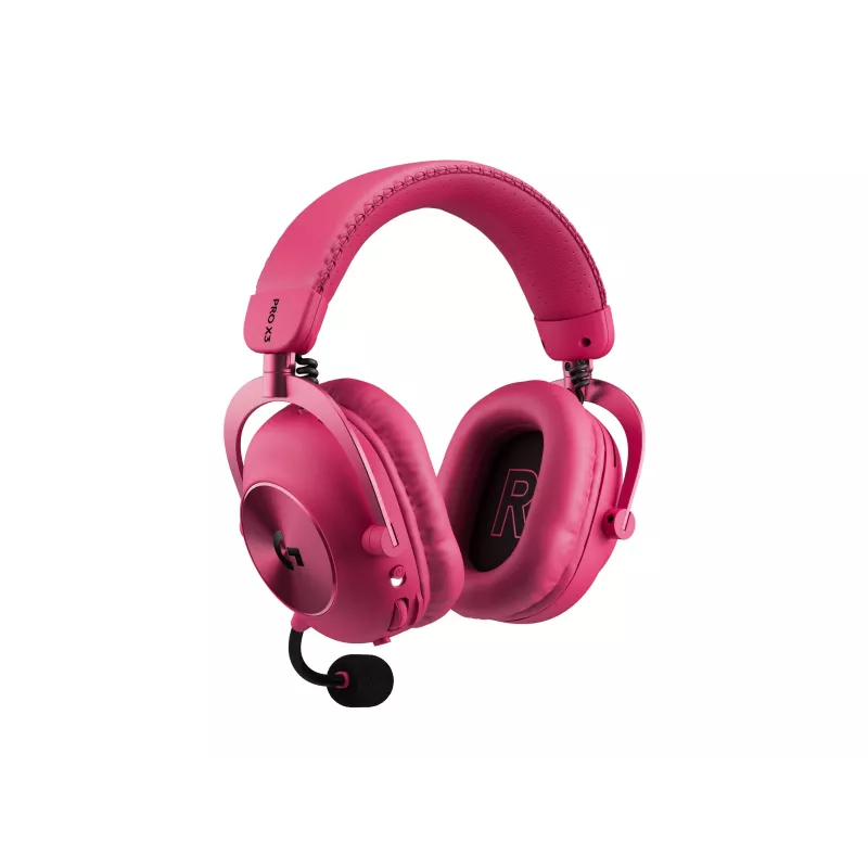Logitech G PRO X3 LIGHTSPEED kabelloses Gaming-Headset, 2,4 GHz, Magenta