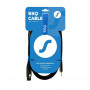 SSQ XLRMi3 Audiokabel, XLR-Buchse auf 3,5-mm-Stereo-Klinke, 3 m