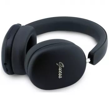 Guess GUE005823 On-Ear-Kopfhörer, Metallic Effect Metal Script Logo, Bluetooth, ENC, schwarz