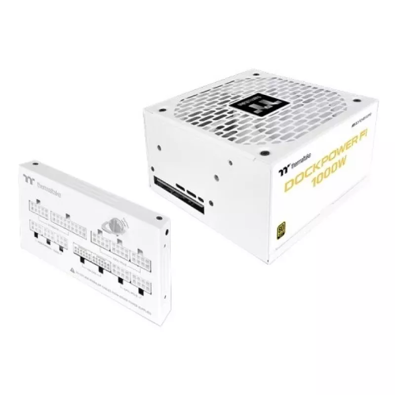 Thermaltake Dockpower FI 1000W PC-Netzteil, 80 PLUS Gold, weiß