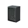 Triton RBA-09-AS3-BAX-C1 10-Zoll-Wandschrank, einteilig, 9 HE, 300 mm, Glastür, schwarz RAL 9005