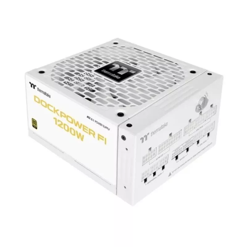 Thermaltake TT Dockpower FI 1200W Snow Netzteil, 1200 W, 80 PLUS Gold, modular, weiß