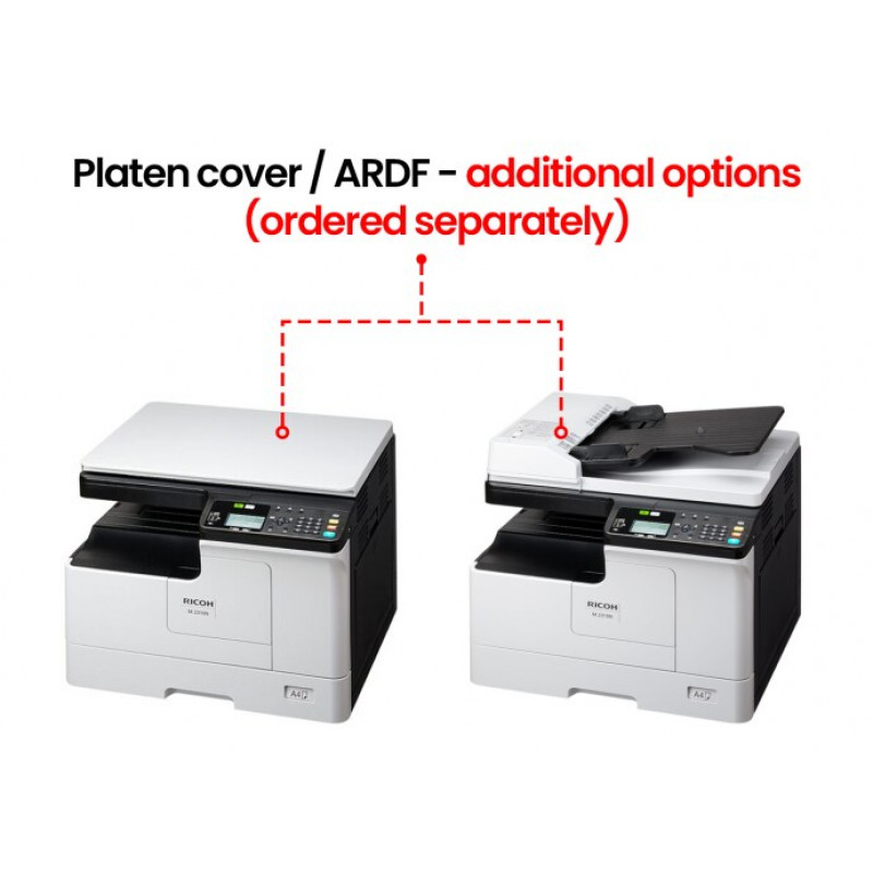 Ricoh M 2810N (423851) Laser-Multifunktionsdrucker, Schwarzweiß, A3, 28 Seiten/Min.