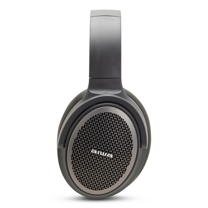 Aiwa HST-250BT kabellose Kopfhörer, grau, mit Mikrofon, 3,5 mm, Bluetooth 5.0