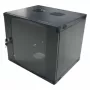 LogiLink W12F64B Wandverteiler 48,30 cm (19″), einteilig, 12 HE, schwarzgrau (RAL7021), 1,2 mm Stahl, unmontiert