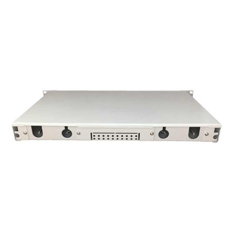 Alantec FOP-1U-12SCD-S 12xSC-Duplex-19-Zoll-1U-Glasfaser-Verteilerfeld, ausziehbar, mit Frontblende und Montagezubehör