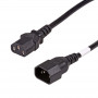 Akyga AK-PC-111A CCA Netz-Verlängerungskabel, 3x0,5 mm², IEC C13 / IEC C14, 5 m, schwarz