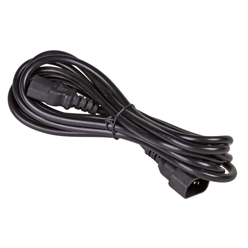 Akyga AK-PC-111A CCA Netz-Verlängerungskabel, 3x0,5 mm², IEC C13 / IEC C14, 5 m, schwarz