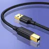 Ugreen US135 USB-2.0-A-B-Druckerkabel, vergoldet, 1 m, schwarz