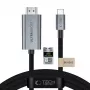 Tech-Protect Ultraboost USB-C-auf-HDMI-2.1-Kabel, 8K 60 Hz, 300 cm, Grau (Iron Grey)