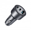 Joyroom JR-CCN19 Kfz-Ladegerät, 65 W, 2x USB-C + USB-A, dunkelgrau