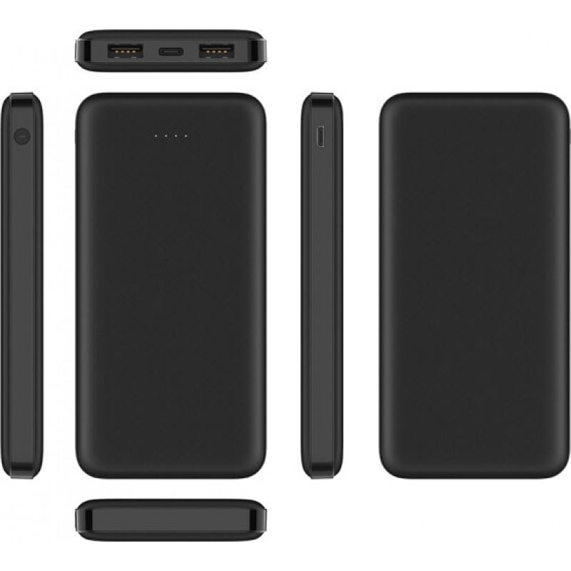 Veger A10 (W1065) Powerbank, 10000 mAh, 5 V 2 A, schwarz