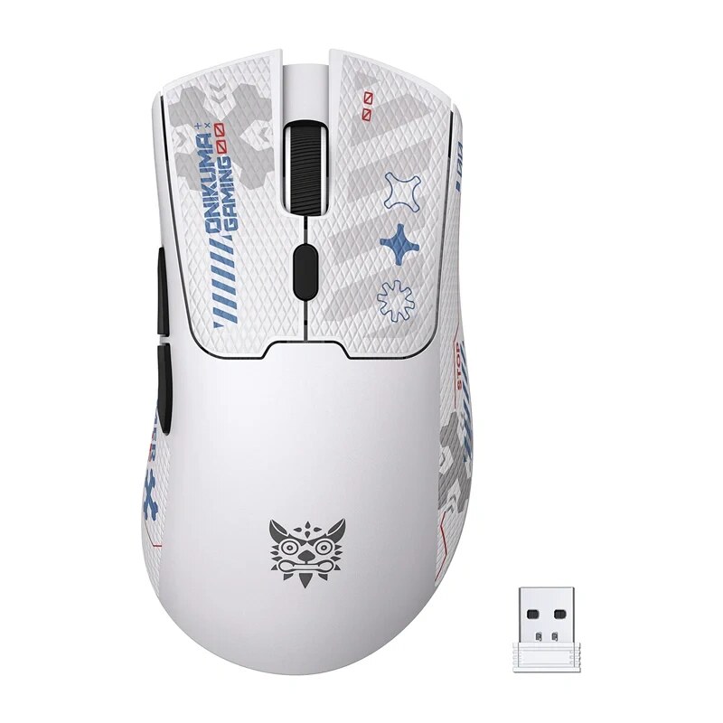 ONIKUMA DM01 kabellose Gaming-Maus, weiß