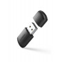 Ugreen externer Dualband-USB-Netzwerkadapter, WiFi 11ac AC650, schwarz (CM448)