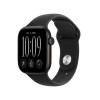 Apple Watch Series 12 GPS + Cellular 42 mm Smartwatch, Aluminiumgehäuse in Schwarz, Sportarmband in Schwarz, M/L, MJG14ZR/A