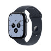 Apple Watch Series 12 GPS + Cellular 46 mm, Keramikgehäuse in Nachtblau, Sportarmband in Navyblau, S/M