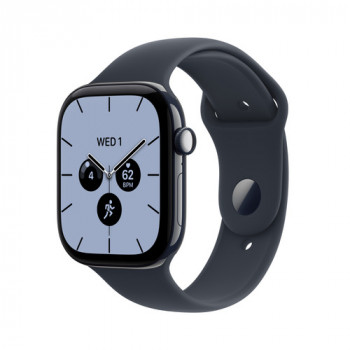 Apple Watch Series 12 GPS + Cellular 46 mm, Keramikgehäuse in Nachtblau, Sportarmband in Navyblau, M/L
