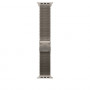 Apple MK0E4ZM/A Apple Watch Titan Milanaise Armband, 49 mm, Titan Natur, Large