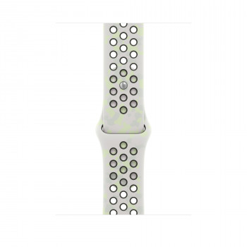 Apple Nike Sport Band Armband für Apple Watch 46 mm, Essential White, S/M, MKTQ4ZM/A
