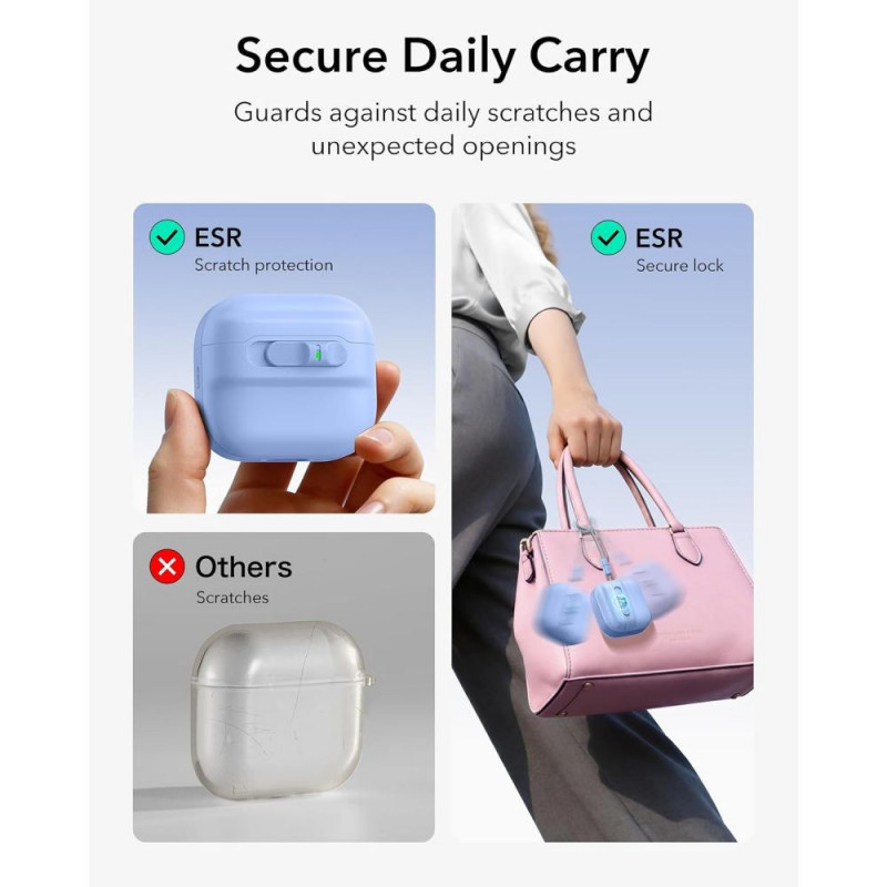 ESR Pulse HaloLock MagSafe Hülle für Apple AirPods 4 / 5, Hellblau