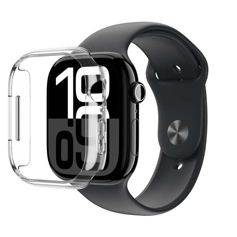 AmazingThing Minimal Case Schutzhülle für Apple Watch 46 mm, transparent