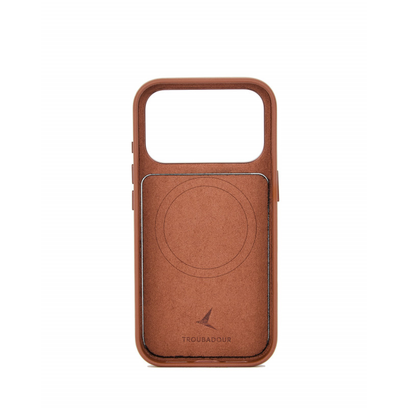 Mujjo Troubadour modulare Lederhülle für Apple iPhone 18 Pro / 17 Pro, MagSafe, hellbraun
