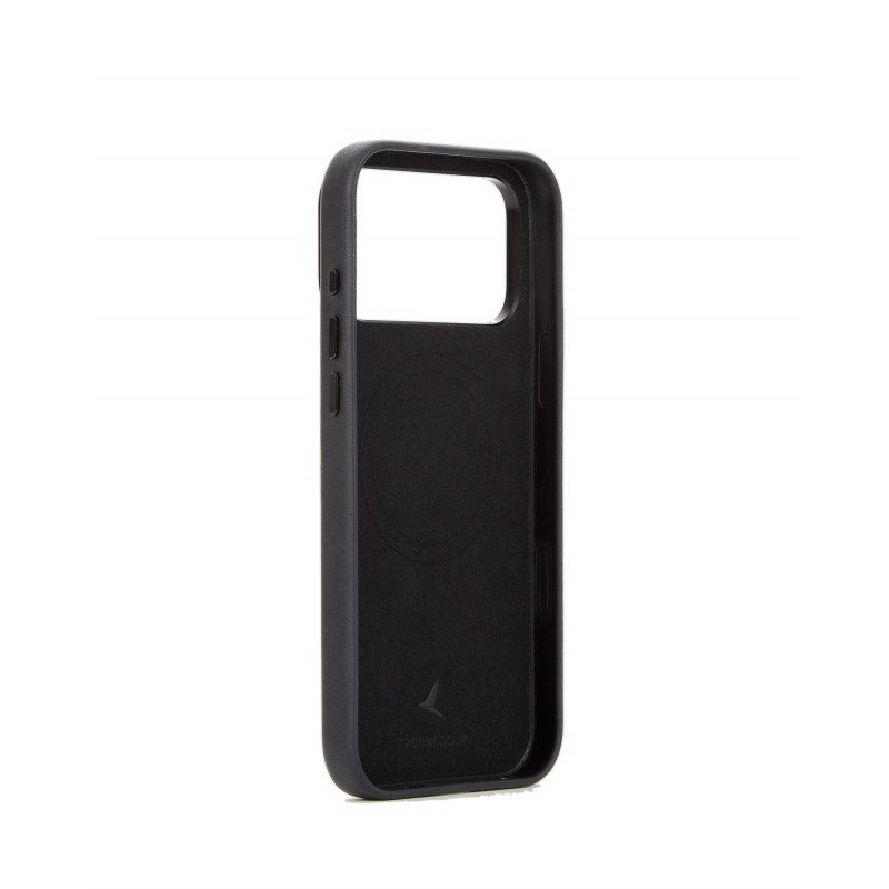 Mujjo Troubadour Lederhülle für Apple iPhone 18 Pro Max / 17 Pro Max, MagSafe, schwarz