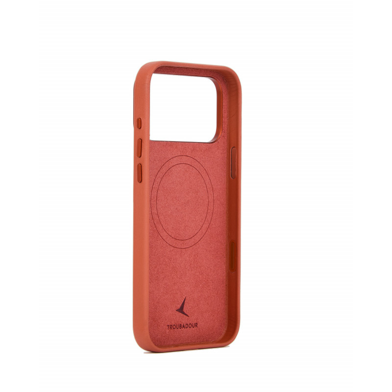 Mujjo Troubadour Lederhülle für Apple iPhone 18 Pro Max / 17 Pro Max, MagSafe, terrakotta