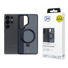 3MK Smoke Case Mag&Stand Smartphone-Hülle für Samsung Galaxy S25 Ultra, schwarz