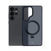 3MK Smoke Case Mag&Stand Smartphone-Hülle für Samsung Galaxy S25 Ultra, schwarz