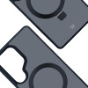 3MK Smoke Case Mag&Stand Smartphone-Hülle für Samsung Galaxy S25 Ultra, schwarz
