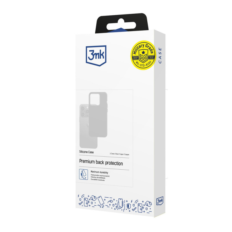 3MK Silicone Case Silikonhülle für Samsung Galaxy S25+, schwarz