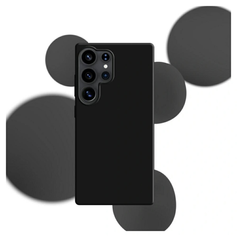 3MK Silicone Case Silikonhülle für Samsung Galaxy S25 Ultra, schwarz