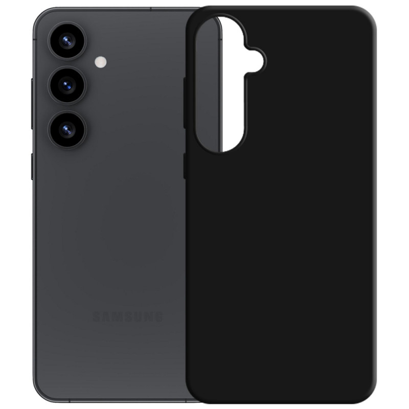 3MK Silicone Case Silikonhülle für Samsung Galaxy S25, schwarz