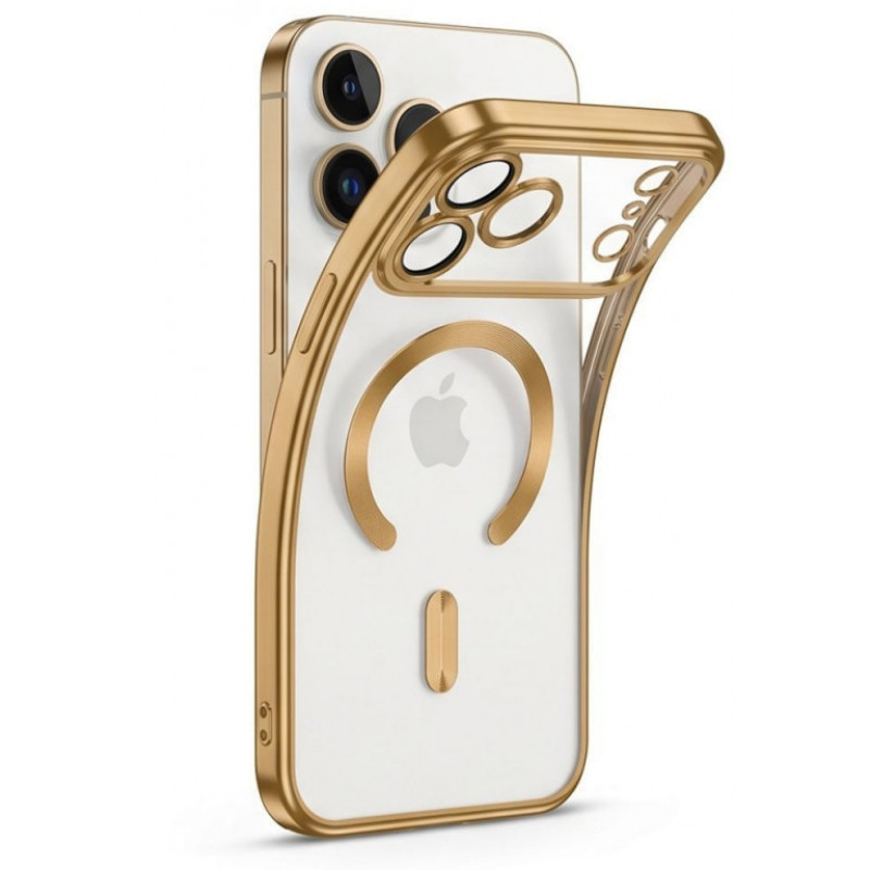 Tech-Protect Magflex MagSafe Hülle für Apple iPhone 17 Pro Max / 18 Pro Max, glänzendes Gold