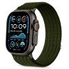 Tech-Protect Nylon Sport Armband für Apple Watch 44/45/46/49 mm, Dunkelgrün