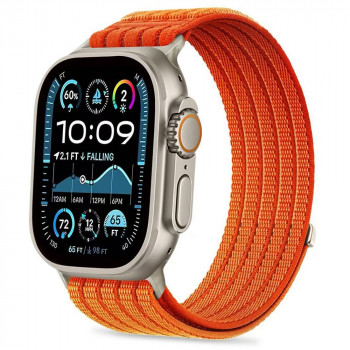 Tech-Protect Nylon Sport Armband für Apple Watch 44/45/46/49 mm, Orange