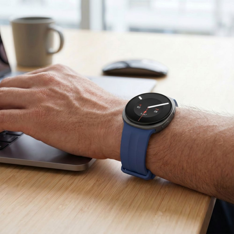 Tech-Protect Silicone Evo Armband für Samsung Galaxy Watch 8 / 9 / Classic 40 / 44 / 46 mm, Marineblau