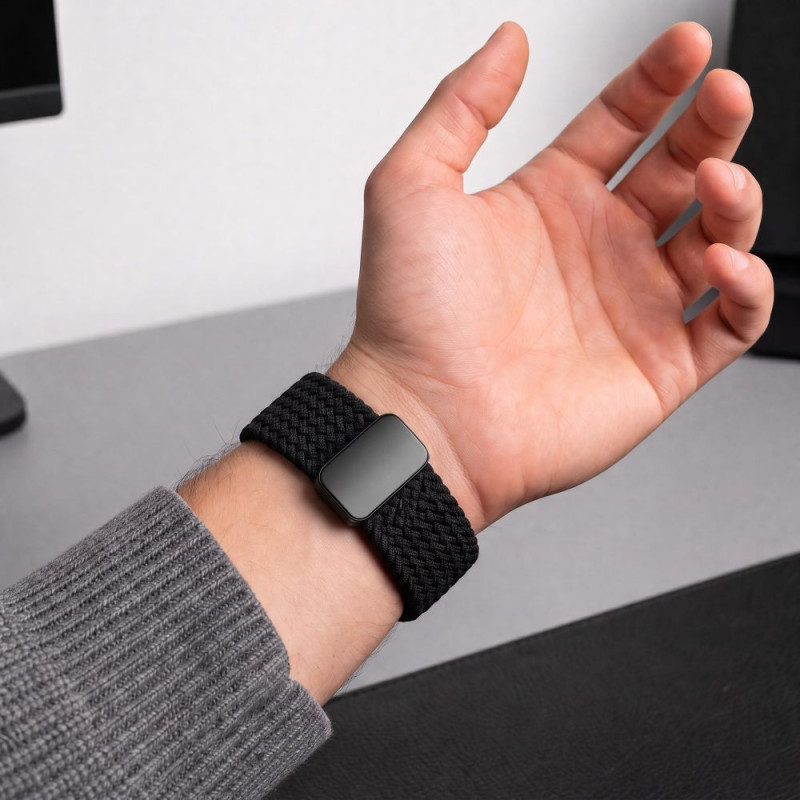 Tech-Protect NylonMag Armband für Samsung Galaxy Watch 8 / 9 / Classic 40 / 44 / 46 mm, Schwarz