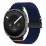 Tech-Protect Nylon Clasp Uhrenarmband für Samsung Galaxy Watch 8 / 9 / Classic 40 / 44 / 46 mm, Marineblau