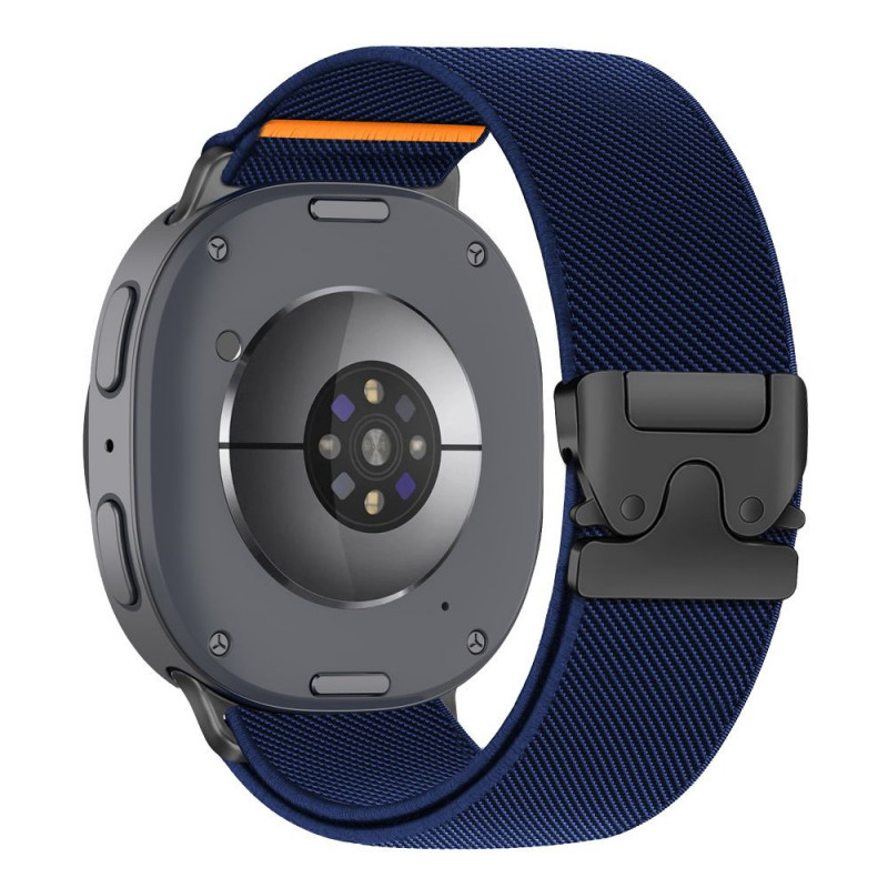 Tech-Protect Nylon Clasp Uhrenarmband für Samsung Galaxy Watch 8 / 9 / Classic 40 / 44 / 46 mm, Marineblau