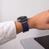 Tech-Protect Nylon Clasp Uhrenarmband für Samsung Galaxy Watch 8 / 9 / Classic 40 / 44 / 46 mm, Marineblau