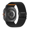 Tech-Protect Nylon Clasp Uhrenarmband für Samsung Galaxy Watch Ultra 1 / 2 2024-2026 47 mm, Schwarz